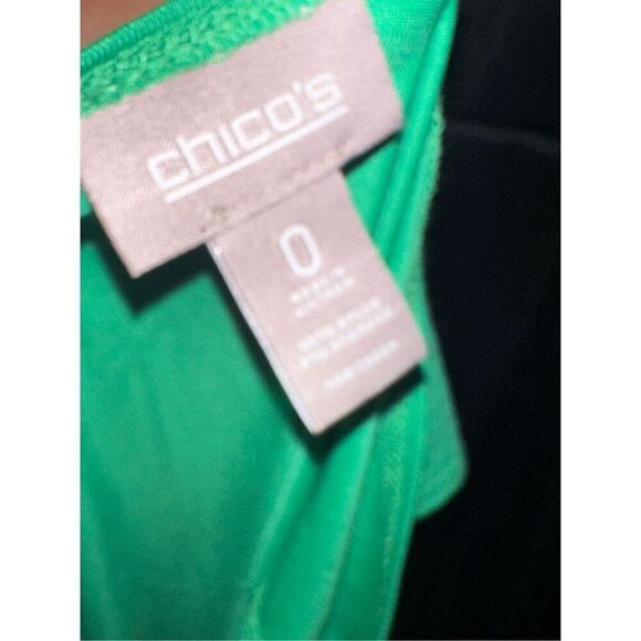 BEAUTIFUL Chico’s green Chico's TANK TOP Chico's sleeveless Shirt NWT $59 Tank T - Picture 7 of 10